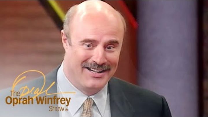 Dr Phil American talk show host with male pattern baldness appearance on the oprah winfrey show