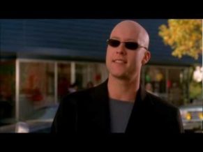 Michael Rosenbaum wearing dark sunglasses