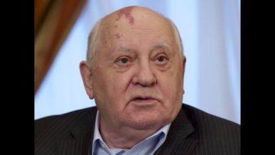 Mikhail Gorbachev birth mark on his head