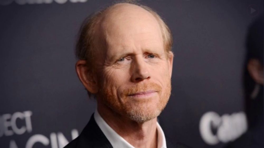 Ron Howard with receding hair and scruff beard