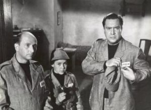 Donald Pleasence shwon on left in 1956